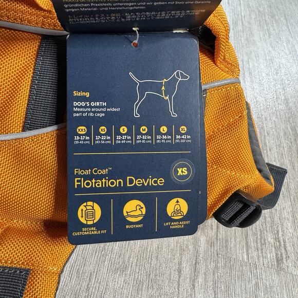 RUFFWEAR Float Coat NWT XS Dog Life Jacket Swimming Safety Vest with Handle - Picture 2 of 5